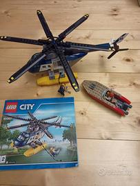 elicottero lego con motoscafo