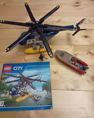 elicottero lego con motoscafo