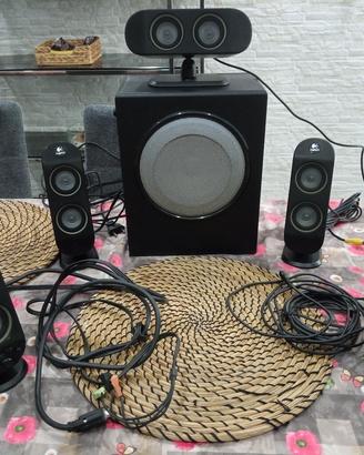 Sistema audio 5.1:  home theater Logitech 