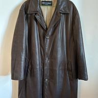 Loro Piana Cappotto vintange pelle martellata