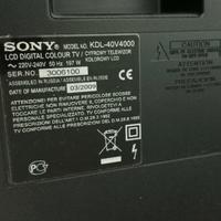 TV Sony bravia KDL-40V4000 per ricambi gratuito