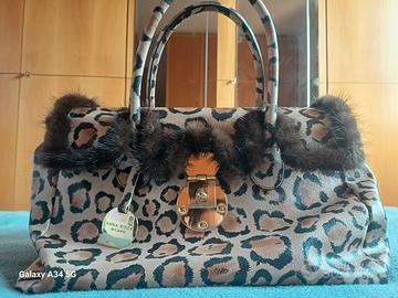borsa leopardata di anna rock milano 