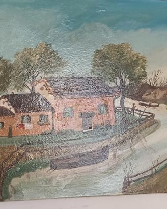 Quadro dipinto olio su tela