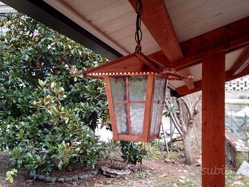 Lampada in rame esterno interno artigianale