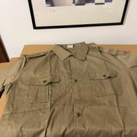 Camicia militare anni ottanta nuova manica corta