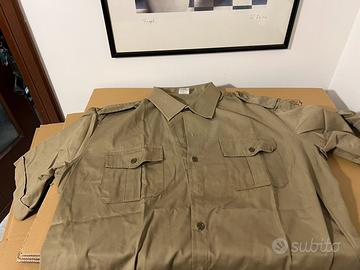 Camicia militare anni ottanta nuova manica corta