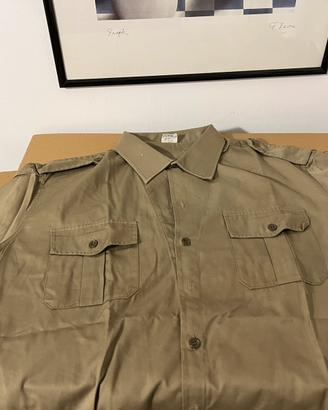 Camicia militare anni ottanta nuova manica corta
