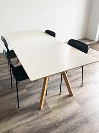 Tavolo HAY Rovere Bianco Naturale + 4 sedie