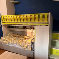 Cameretta Moretti con letto reclinabile