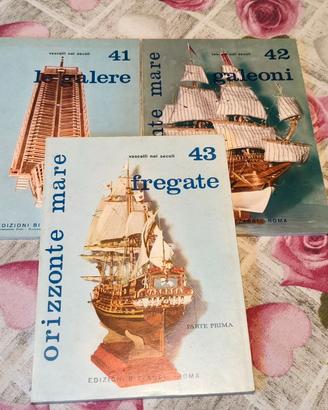 4 VOLUMI ORIZZONTE MARE-GALERE + GALEONI + FREGATE