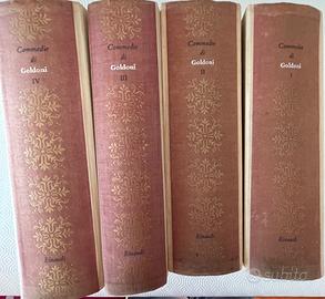 Quattro volumi di commedie di Carlo Goldoni