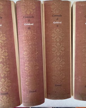Quattro volumi di commedie di Carlo Goldoni