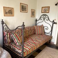 Letto/divano in ferro battuto