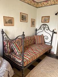 Letto/divano in ferro battuto
