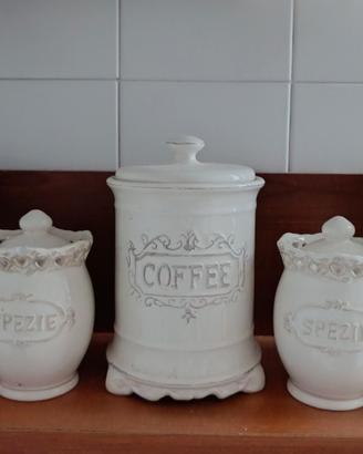 barattoli  cucina e set Teiera ceramica