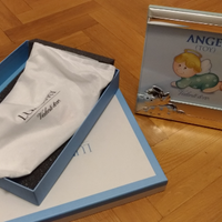 Cornice Valenti Argento Legno Azzurro Bambino