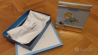 Cornice Valenti Argento Legno Azzurro Bambino