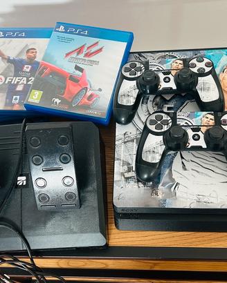 Ps4+Volante e Pedaliera