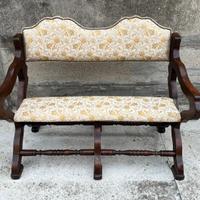 PANCHETTA SAVONAROLA ANNI '70 IN LEGNO MASSELLO