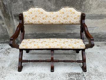 PANCHETTA SAVONAROLA ANNI '70 IN LEGNO MASSELLO