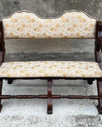 PANCHETTA SAVONAROLA ANNI '70 IN LEGNO MASSELLO