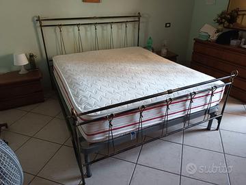 Letto in ferro battuto e  materasso ortopedico