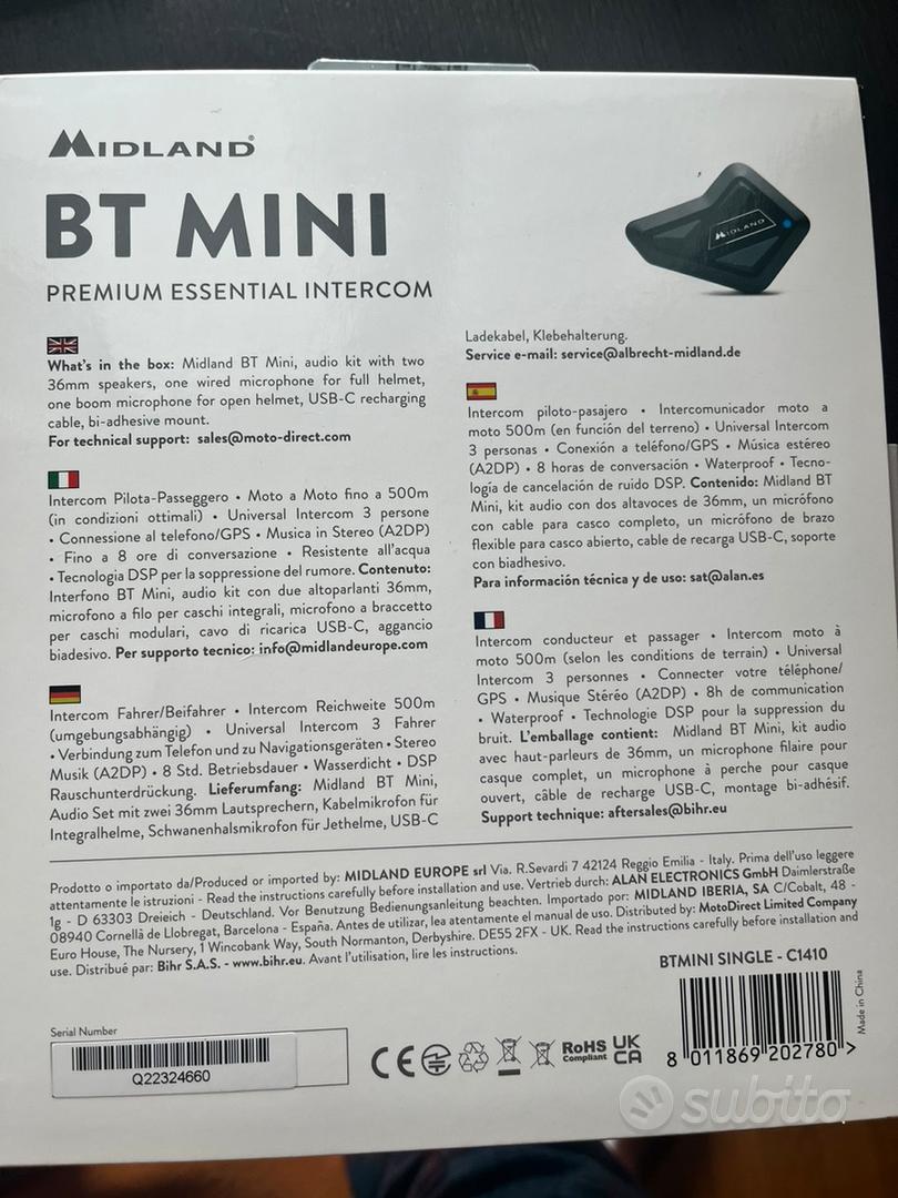 Interfono Midland Intercom BT MINI Singolo Midland