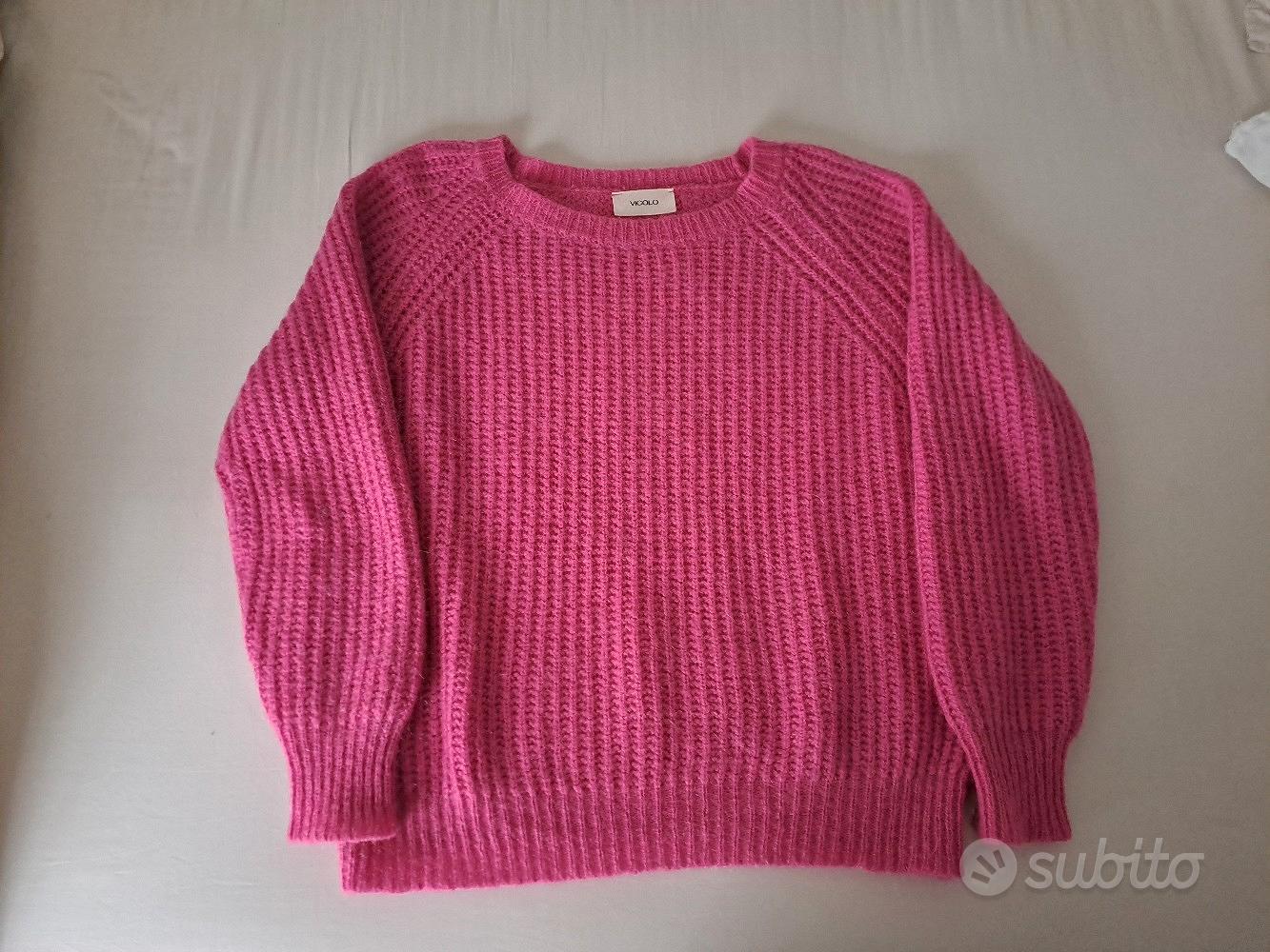Maglione basic Vicolo colore fucsia Abbigliamento e Accessori In
