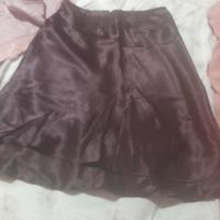 Gonna lunga marrone svasata Gemma Lux