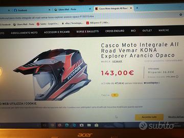 casco VEMAR EXPLORER enduro stradale TG M nuovo!!!