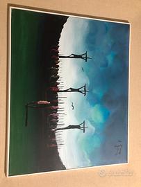 Antonio Berté - Sul Golgota, con firma - 40x50