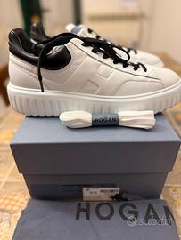 Scarpe Hogan sneaker n.43 pelle bianca