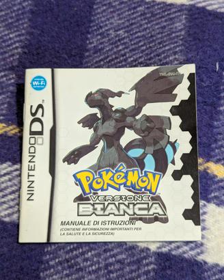 Pokémon versione bianca manuale di istruzioni ds