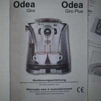 Libretto manuale uso e manutenzione Saeco Odea G.