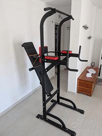 Barra trazioni pullup e panca pesi retrattile
