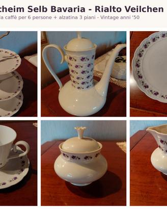 Servizio da caffè Vintage K&A Krautheim 