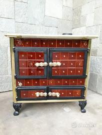 Stufa a legna Wekos Rustica ottone 