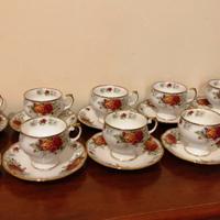 10 tazze ROSINA FINE BONE CHINA MADE IN ENGLAND