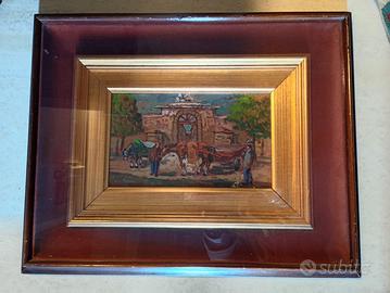 Olio su tavola.  ENNIO FORMIGLI