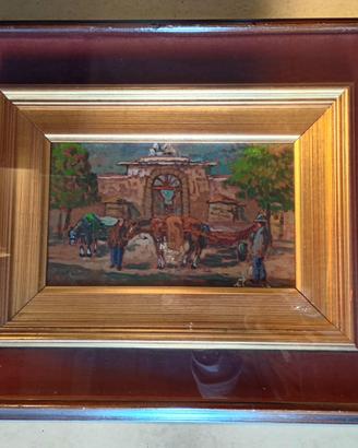 Olio su tavola.  ENNIO FORMIGLI