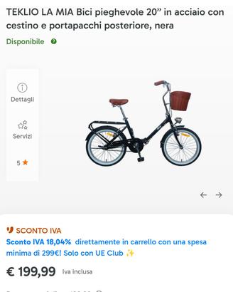 Bicicletta TLM Nera