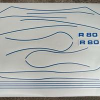 Adesivi compatibili con BMW R 80 grigia - 1985