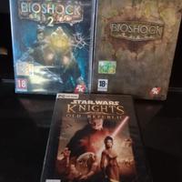 Bioshock 1 (steelbook) & 2 + Star Wars Kotor PC