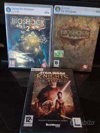 Bioshock 1 (steelbook) & 2 + Star Wars Kotor PC