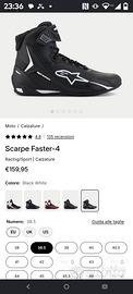 scarpe moto  alpine star , 38,5