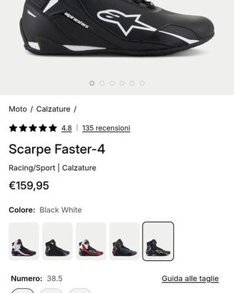 scarpe moto  alpine star , 38,5