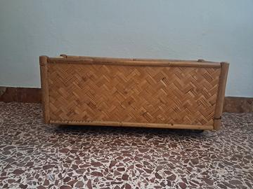 portavasi bambù anni 60