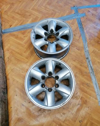 coppia cerchi 16" nissan terrano