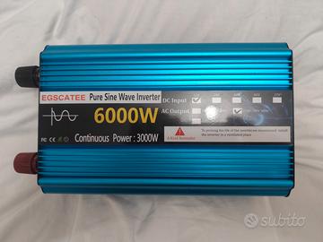 INVERTER onda pura 6000 WATT  12 V - 220 V