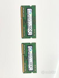 Due ram da 4Gb samsung ddr3l 1600MHZ